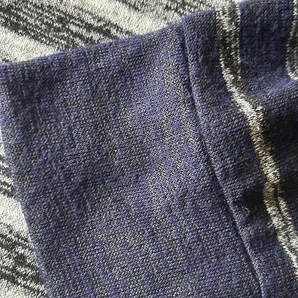 Rag and Bone The Knit Striped Pullover in Large. Heathered grey stripes /navy - Picture 14 of 16